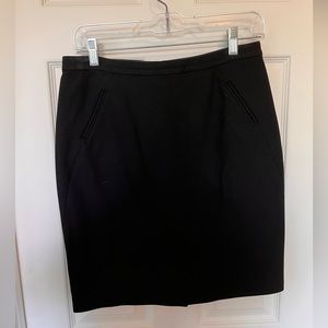Loft Petite Black Pencil Skirt, Size 4P
